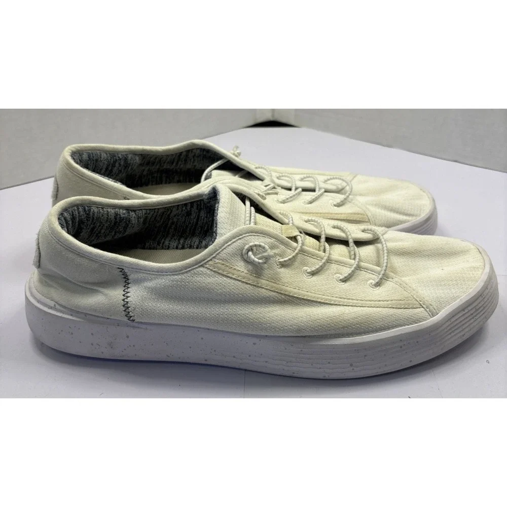 HEY DUDE Cody Sport Sneakers Shoes Mens Size 13 White‎ Slip On Sneakers